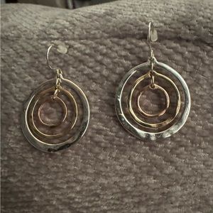 NWOT Tri Color Earrings